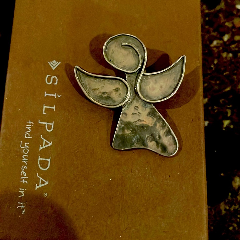 Silpada Watch Over Me angel pin